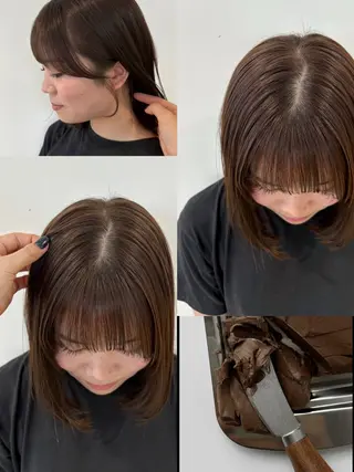 ミディアム 西村 清花のヘアスタイル