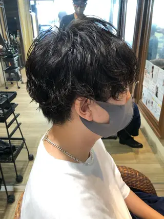 ショート パーマ メンズ 大人パーマ/ メンズ/神田正紀のヘアスタイル
