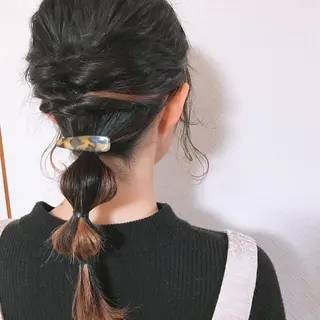 セミロング ヘアアレンジ Sachiko ❤︎Pressのヘアスタイル