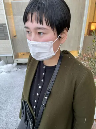 ショート 鶴岡で縮毛矯正なら お任せ！ハヤシナオミのヘアスタイル