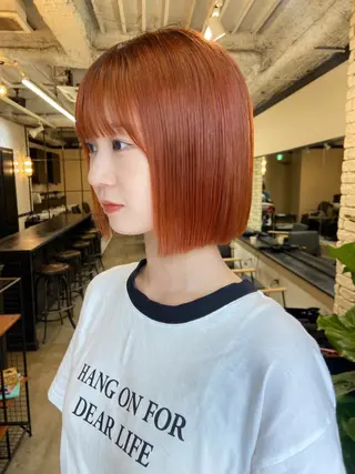 ショート 地毛風艶カラー🌿 喜多夏海のヘアスタイル