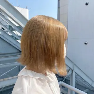 ミディアム カラー 🩵ブリーチカラー 🐈MIORI🩵のヘアスタイル