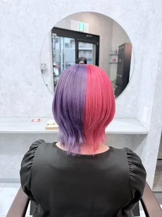 ショート カラー 🌺ハイトーン🌺 矢葺 なぎさ🌺🌺のヘアスタイル