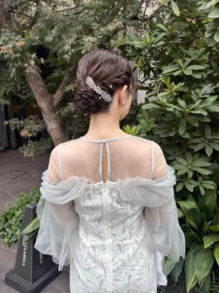 ミディアム ヘアアレンジ 🎗️【ヘアセット 美眉】吉川玲🎗️のヘアスタイル