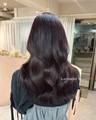 セミロング カラー 韓国ヘア🦢🖤 Sayumiのヘアスタイル