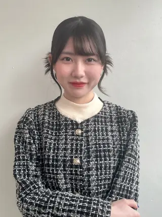 ミディアム ヘアアレンジ メンズ/透明感カラー lar Hana🌻のヘアスタイル