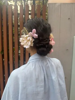 ロング ヘアアレンジ 🎗️【ヘアセット 美眉】吉川玲🎗️のヘアスタイル