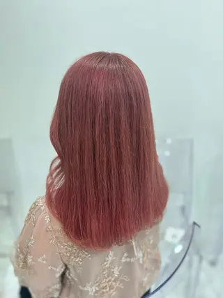ロング カラー ガーリー♡女の子っぽ ヘア♡ピンクカラー♡のヘアスタイル