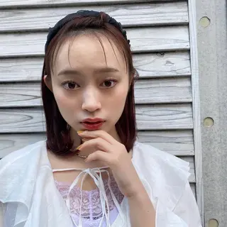 ミディアム カラー 🪭risa 暖色/レイヤー🪭のヘアスタイル