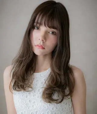 ロング パーマ 艶髪カラー🤍ྀི 強矢　美紗希🩷ྀིのヘアスタイル