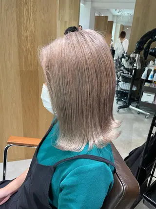 ミディアム カラー レイヤー/ハッシュ 渋谷/サッタのヘアスタイル