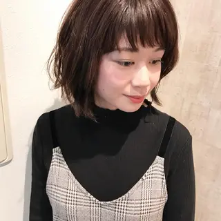 ミディアム カラー HARUNA/ミセス 大人ショートヘアのヘアスタイル