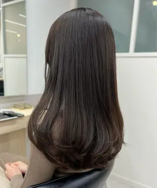 セミロング 大人韓国ヘア🎀 しょうこLuanaのヘアスタイル