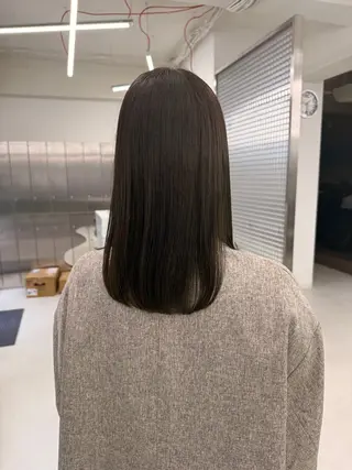 ミディアム カラー 表参道🌿赤み消し カラー/チナツのヘアスタイル