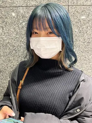 ミディアム 三輪 恭平のヘアスタイル