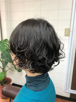 ショート パーマ ATELIER presents一橋学園所属・キセ ワカナのヘアスタイル