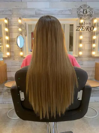 ロング カラー ヘアアレンジ Hair Make Salon ZEROのヘアスタイル