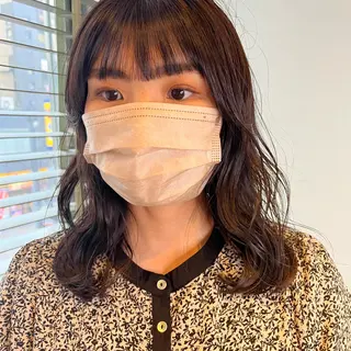 ミディアム カラー SOYON 🤍CHIZU🤍.のヘアスタイル