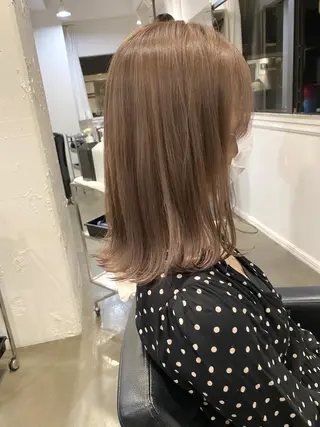 ミディアム カラー ボブ　ショート 特化 迫田紘史のヘアスタイル