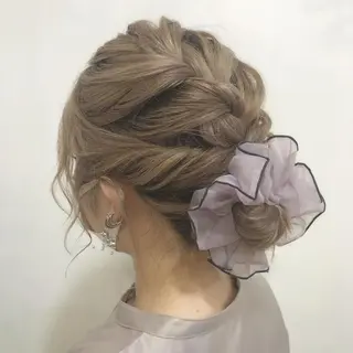 ミディアム カラー パーマ ヘアアレンジ yukimi .のヘアスタイル