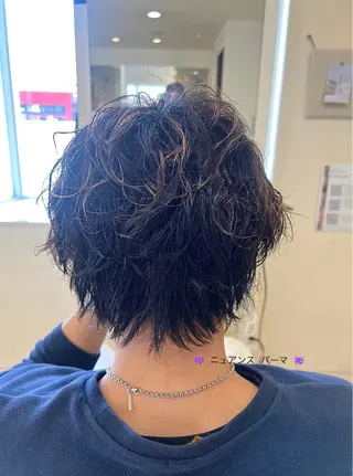 パーマ メンズ LiTA 友田未来のヘアスタイル