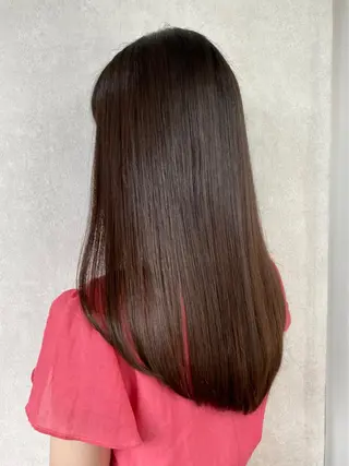 ロング 🍀失敗しない 縮毛矯正熊谷竜馬🍀のヘアスタイル