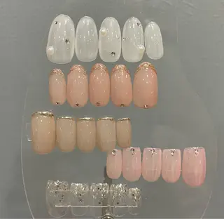 ネイル はばすみれ🎀ﾈｲﾙ 光ﾌｪｲｼｬﾙ ﾍｱのネイルデザイン