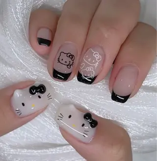 ネイル 痛ネイル 長さ出し/パラジェルのネイルデザイン