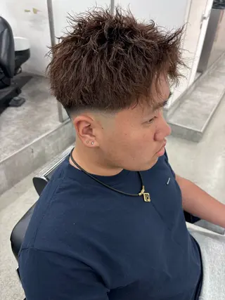 カラー パーマ メンズ 土岐 仁/メンズ専門 パーマ特化美容師🔥のヘアスタイル