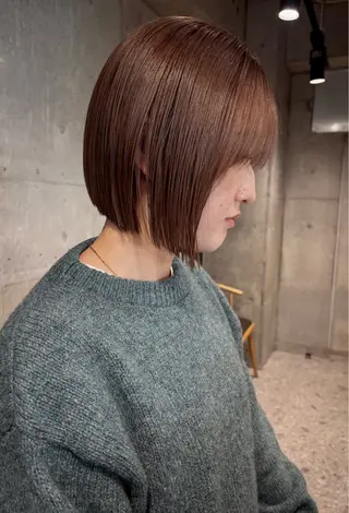 ショート カラー ブリーチカラーレイヤ ーカット🦋annaのヘアスタイル