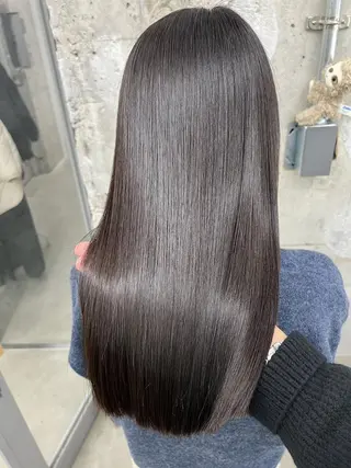 ミディアム カラー パーマ ヘアアレンジ ヘアケア特化型サロン newi 梅田のヘアスタイル