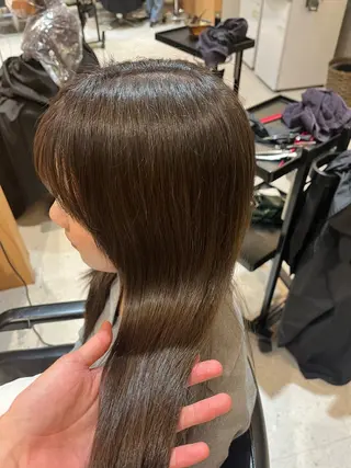 カラー 縮毛矯正/韓国風ヘア /ツバキのヘアスタイル