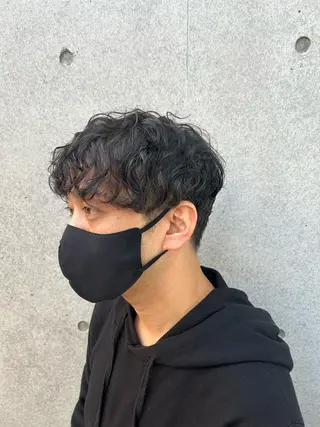 パーマ メンズ 阪口 依美奈のヘアスタイル