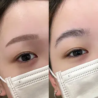 アイブロウ 🫧持ち重視エクステ /あかね/束感🫧のマツエク・マツパデザイン