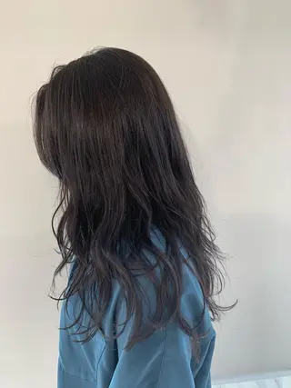 ロング カラー パーマ ヘアアレンジ 加藤 綾華のヘアスタイル