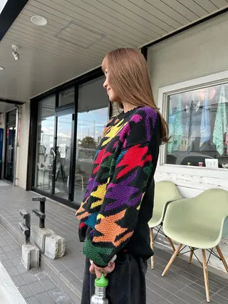 セミロング カラー 原田 慎吾のヘアスタイル