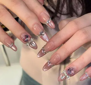 ネイル By moonネイル 🌷ワンホン/韓国風のネイルデザイン