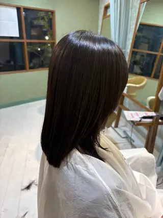 ミディアム どうめん ゆきのヘアスタイル