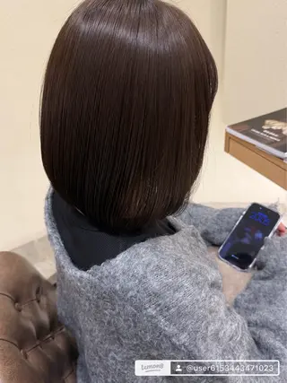 ミディアム カラー 山崎 彩稀のヘアスタイル