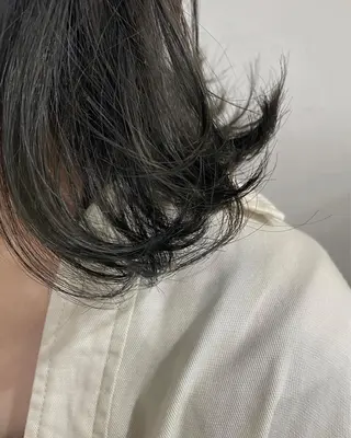 ショート カラー ヘアアレンジ 暗髪カラー🫐パーマ おくだりんかのヘアスタイル