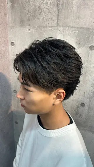 ミディアム 👑パーマの王様👑 【メンズ専門店】のヘアスタイル