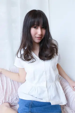 ロング 森 宇旦のヘアスタイル