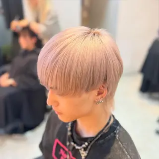 カラー メンズ 有働由良／ハイトーン ／韓国メンズヘアのヘアスタイル