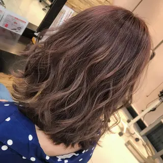 ミディアム カラー 髪質改善will hairdesignのヘアスタイル