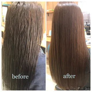 ロング 酸性縮毛矯正　美髪 特化サロン　八百村のヘアスタイル