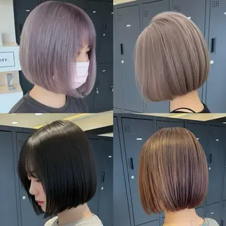 ショート 𝗠𝗜𝗞𝗨︎ ︎✦︎.ワンカラーのヘアスタイル