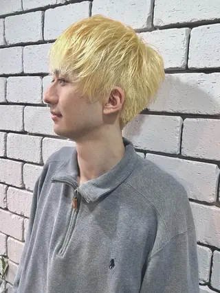 ショート カラー メンズ メンズパーマ職人 加藤 弘貴のヘアスタイル