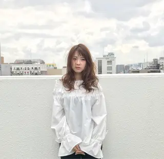 セミロング カラー 日比 貴大/ minim hairのヘアスタイル