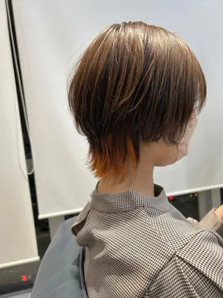 ショート カラー パーマ ヘアアレンジ ヘアケア特化型サロン newi 梅田のヘアスタイル