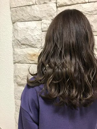 ロング カラー ヘアアレンジ メンズ キッズ ネイル マツエク・マツパ 透明感カラー🤎 ゆりのヘアスタイル
